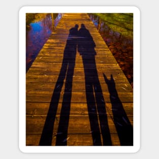 Romantic love,  landscape photography lakeview Sticker